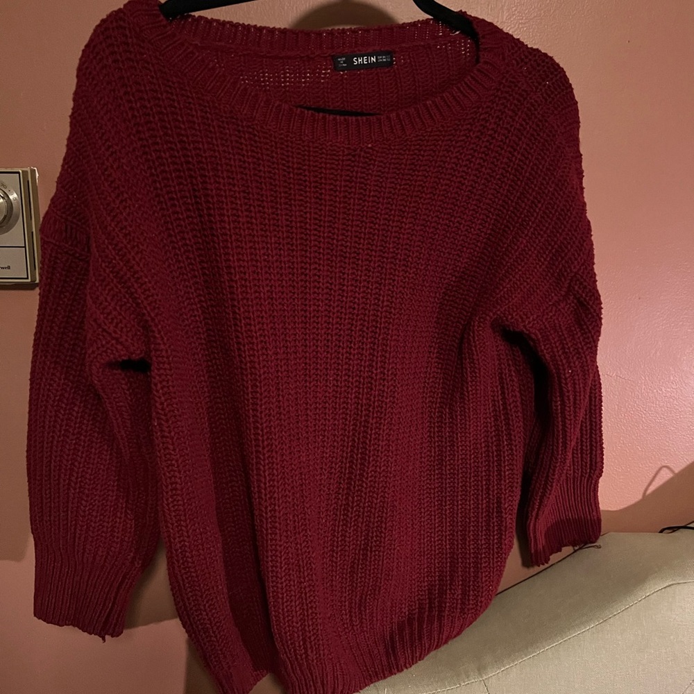 Red comfort sweater